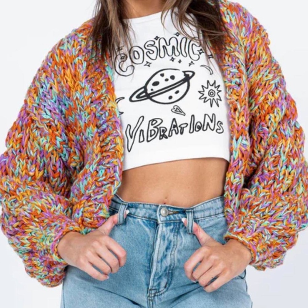 Princess Polly Candy Knit Cardigan